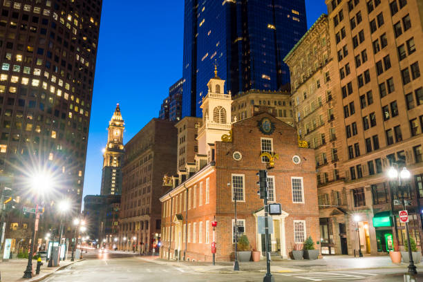 istock Boston Old State House buiding in Massachusetts 809308082