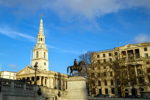 Cityscape of London  with blue nice sky