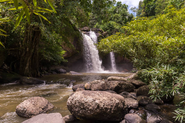 istock Hew su wat waterfall in khao yai national park thailand 809463694