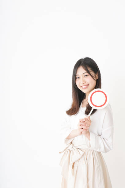 istock Young woman showing the circle sign 809495598