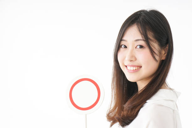 istock Young woman showing the circle sign 809495976