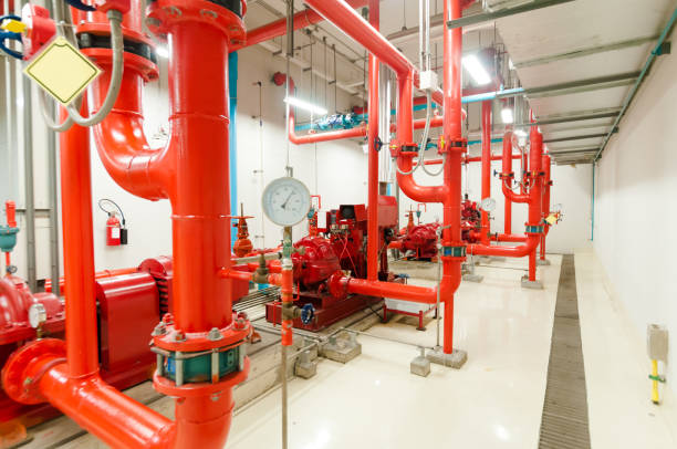 istock Pumps Used to Transfer Fresh Water at Public Utility 809632932