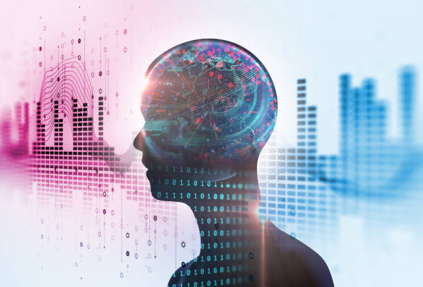 istock double exposure image of virtual human 3dillustration 809644176