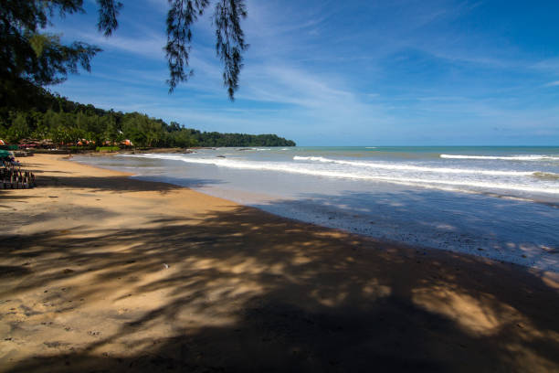 Sea beach sky. Morning light Of the west coast of southern Thailand. phang nga province stock pictures, royalty-free photos & images