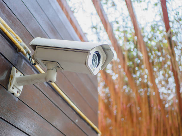 istock Outdoor Security camera or CCTV in weather sealed holder. 809699288