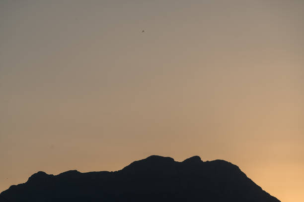Beautiful sunset sky over the mountains Konya Turkey