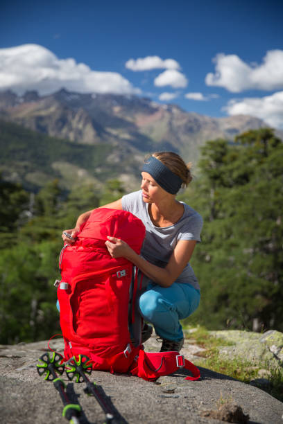 istock Pretty, female hiker in high mountains 809822120
