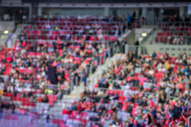 istock Blurred crowd of spectators on a stadium tribune 809838614