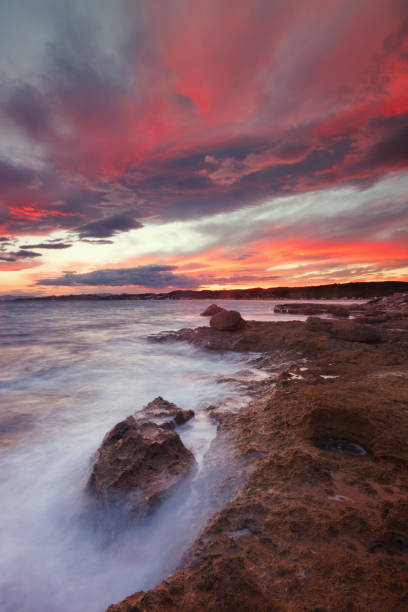 istock Sunset on long beach in Tarragona 809842594