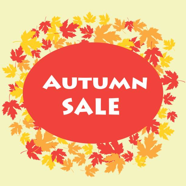 istock Sale banner with bright autumn leaves 809842958