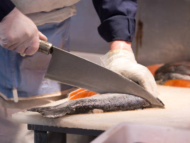 Cut salmon salmon