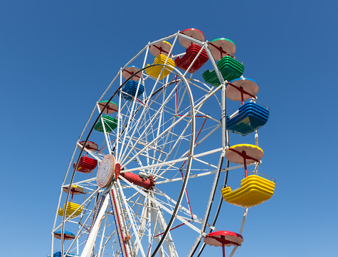 Ferris wheel at harbor of Urk during a local fishing day event