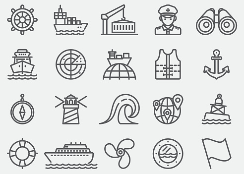 Nautical Line Icons