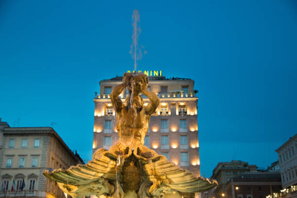 praça barberini, roma - barberini - fotografias e filmes do acervo