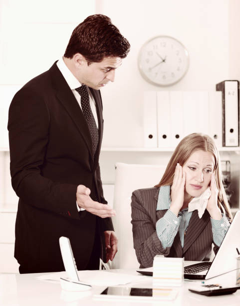 istock Businessman feeling angry to coworker 809872668