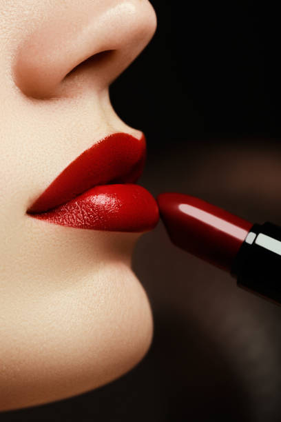 istock Beauty lips. Beautiful lips close-up, great idea for the adverti 809905030