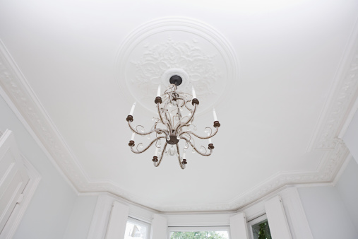 Classic chandelier on a white background