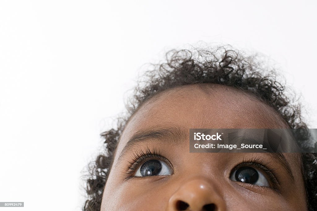 Baby looking up  Baby - Human Age Stock Photo