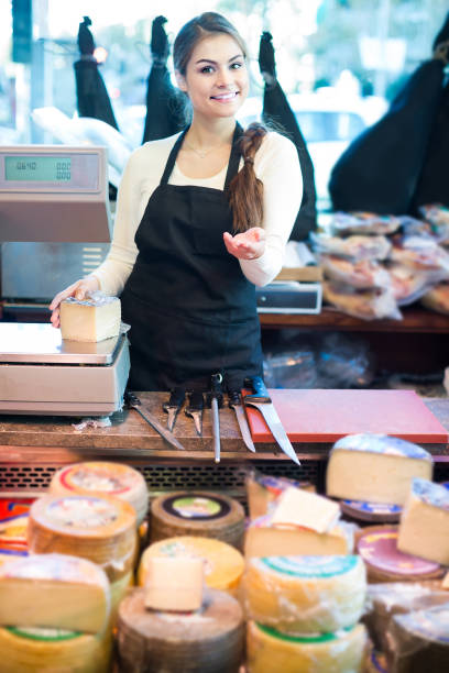 istock brunette with different types of cheese in gastronomy 809932688