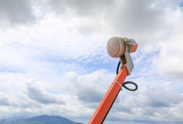 istock satellite dish and TV antennas new technology  with blue sky background 809940246