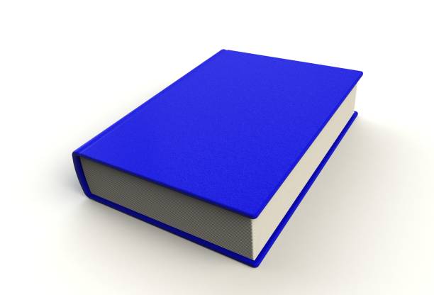 istock Blank blue book cover on white background, 3D rendering 809940718