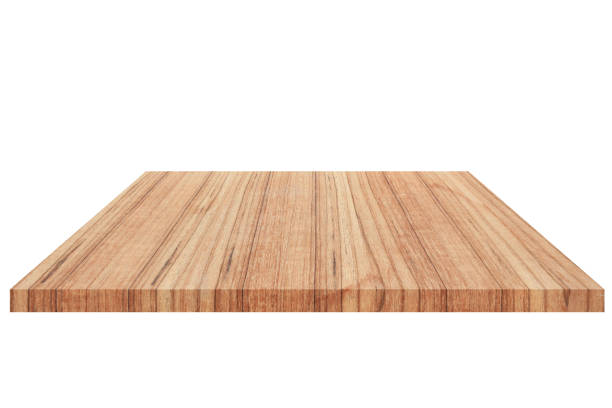 istock wood  Shelf  Isolated on white background and Clipping path 809955252