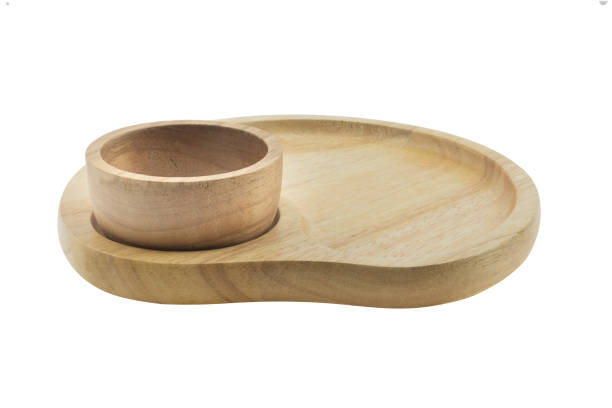 istock wood plate and wooden bowl isolated 809955596