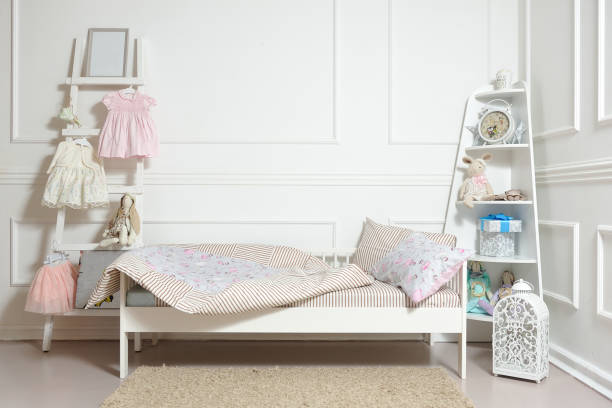 istock Beautiful children's bed 809958354