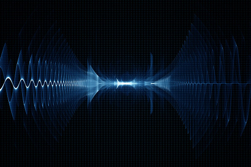 Abstracta fondo sonido digital - osciloscopio photo
