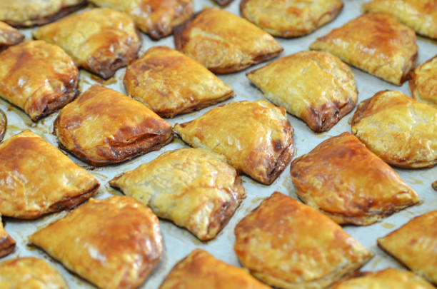 istock Traditional baked Kaya Puff or Kaya Kok 809959080