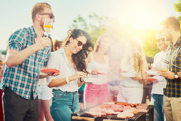 istock Friends having outdoor party 809967550