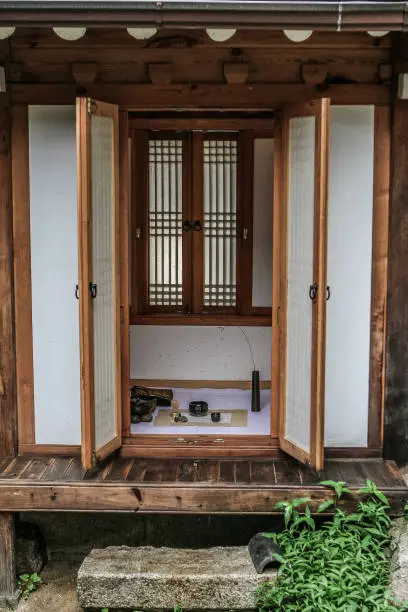 Traditional Korean-style house interiors