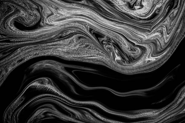 Abstract texture ink on water in black and white color for background. Marble style. pattern can used  for posters, cards, invitations, websites,wallpapers,skin wall tile luxurious and other projects