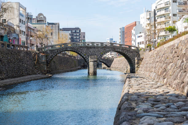 Spectacle bridge, nagasaki japan
