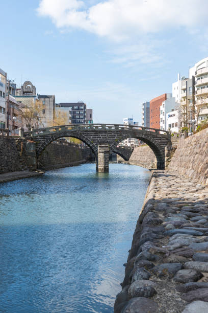 istock Spectacle bridge, nagasaki japan 810031082