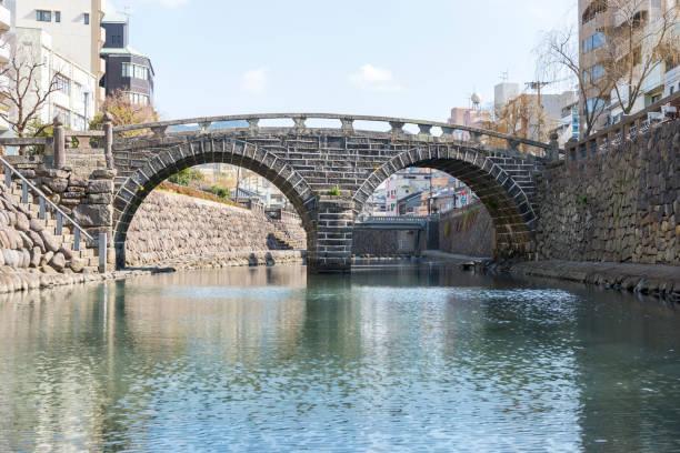 istock Spectacle bridge, nagasaki japan 810031206