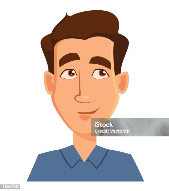 Face Expression Of A Man Thinking Male Emotions Handsome Cartoon Character  Vector Illustration Isolated On White Background Stock Illustration -  Download Image Now - iStock