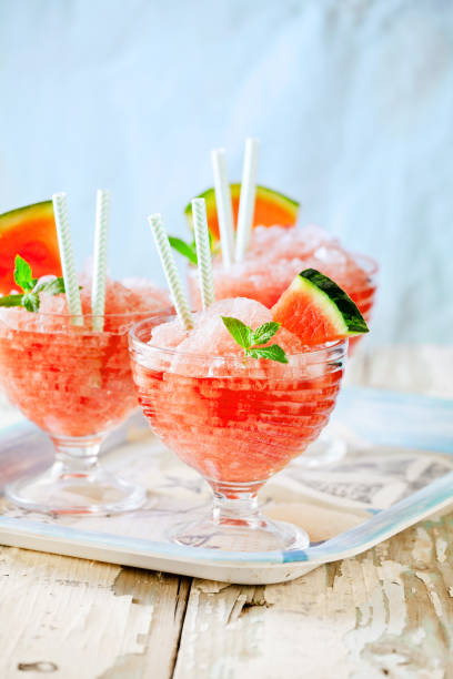 istock Bowls Of Refreshing Watermelon Granita 810050218