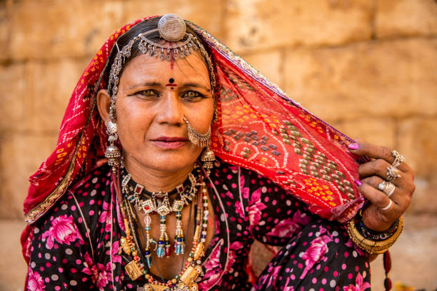 Indian gypsy girl, Jaisalmer, India