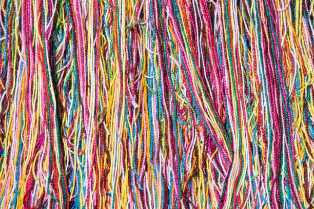 Photo of Background of Colorful Yarn
