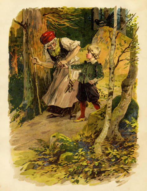 Brothers Grimm Fairy Tales 1863 Brothers Grimm Fairy Tales 1863 brothers grimm stock illustrations