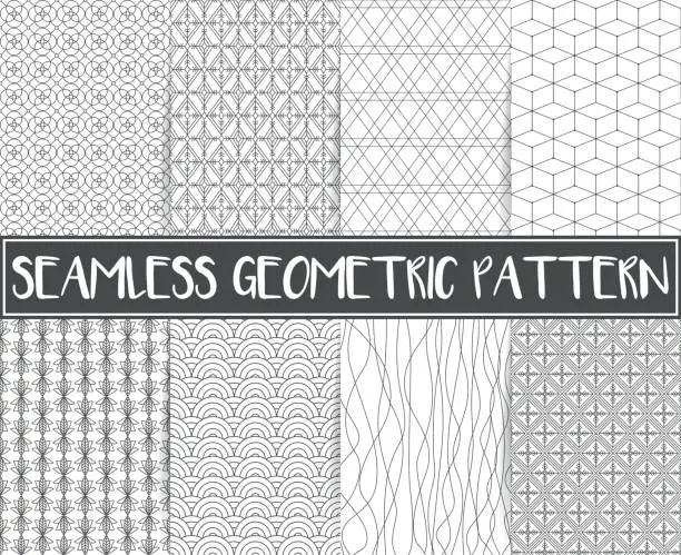 Vector illustration of seamless geometric pattern background