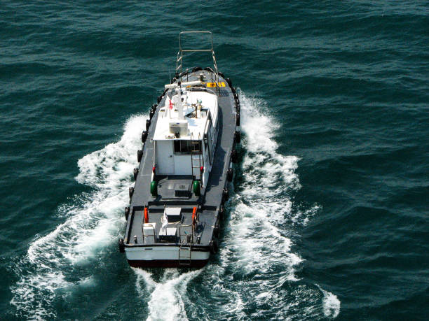 istock Pilot boat in Kwangyang South Korea 810070704