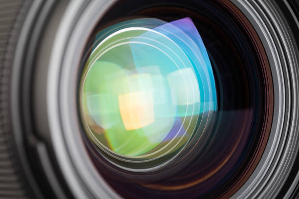istock Close up of camera lens 810072570