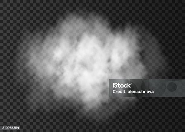 Steam Explosion Special Effect Isolated On Transparent Background Stock Illustration - Download Image Now
