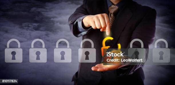 Security Manager Identifying Cyber Attack Stock Photo - Download Image Now - Breaking, Privacy, Data Breach