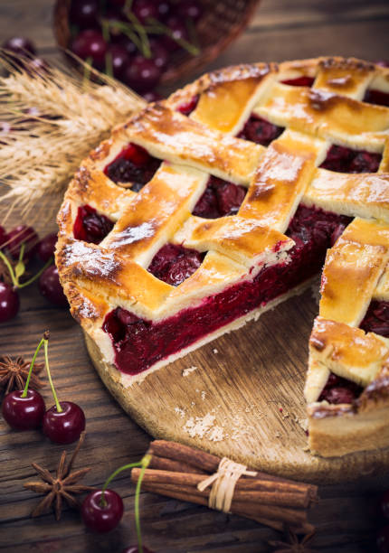 istock Sweet homemade cherry pie 810118074