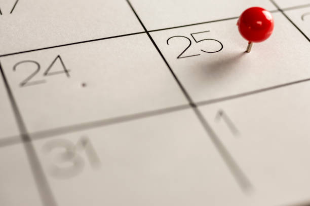 istock Christmas day marked on calendar 810122574
