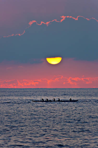 istock Outrigger Canoe at Sunset, Kailua-Kona, Hawaii 810135768