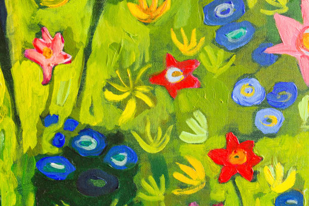 istock Detail of the Painting as a Background 810137586